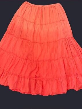 Great Northwest Clothing Company Coral Tiered Skirt